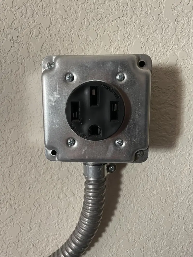 NEMA 14-50 outlet installed for Electrical Panel Upgrade in Poolesville